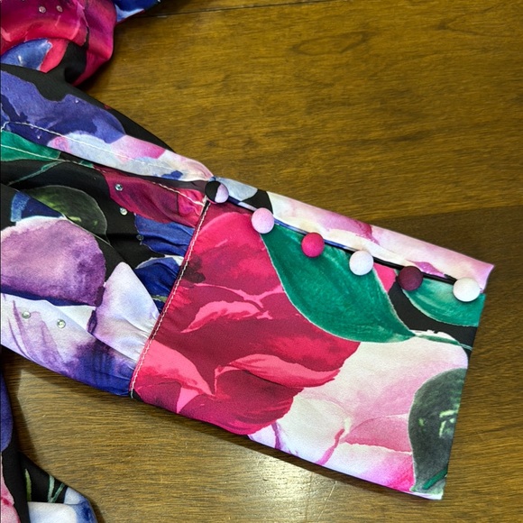 Boston Proper Floral Wedding Dress - Picture 5 of 9